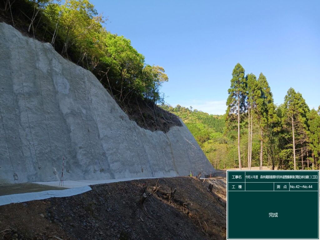 令和４年度森林資源循環利用林道整備事業（開設）峠谷線（３工区）画像8
