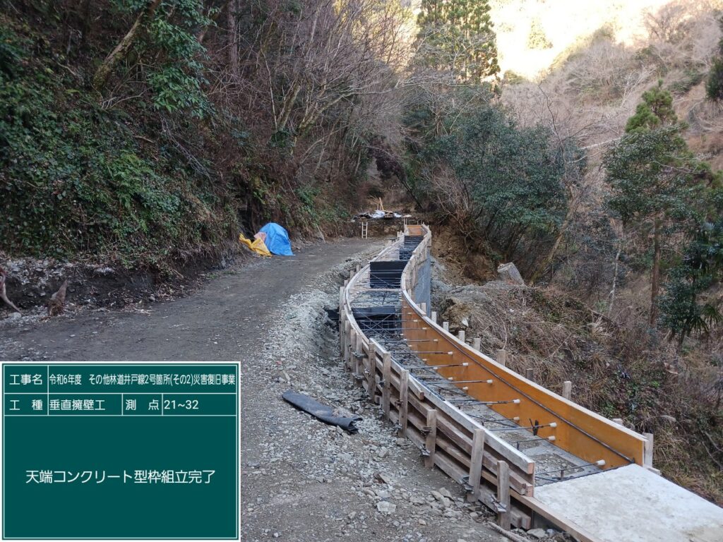 その他林道 井戸線 ２号箇所（その２）　災害復旧事業（４年災）画像4